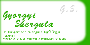 gyorgyi skergula business card